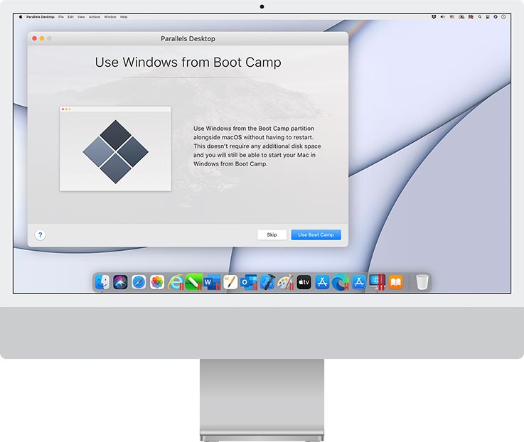 partition windows for mac